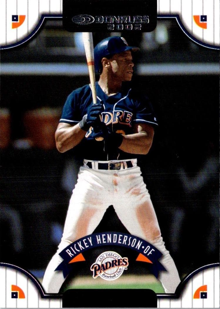 Rickey Henderson 2002 panini Donruss