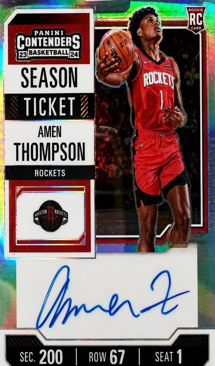 Amen Thompson 2023 Panini Contenders auto card
