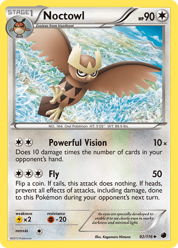 Noctowl 2013 Pokemon Plasma Freeze