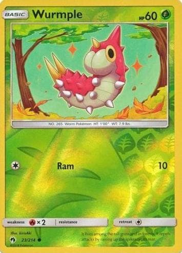 Wurmple trading card