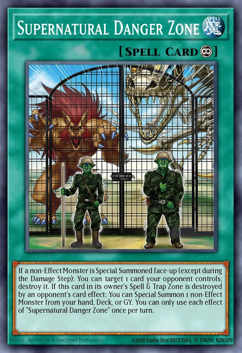 Supernatural Danger Zone 2021 Yu-Gi-Oh! Japanese Burst of Destiny