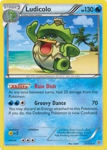 Ludicolo trading card