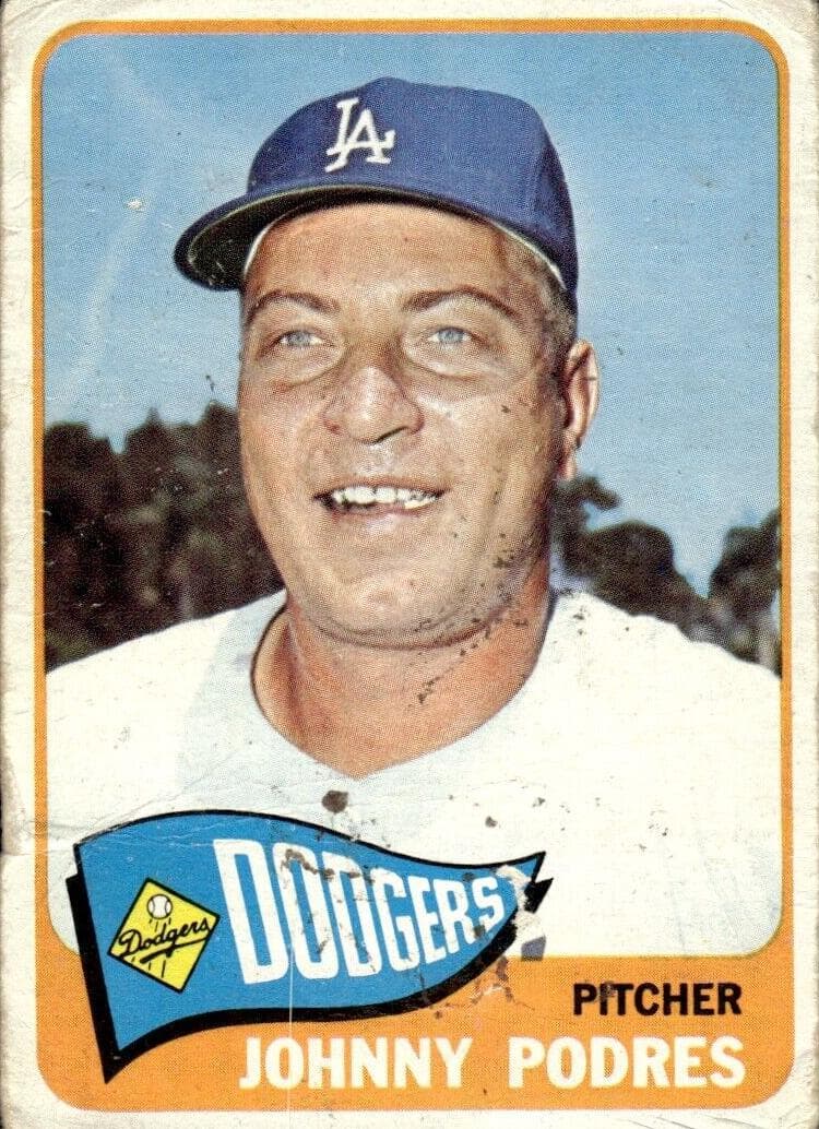 Johnny Podres 1965 topps Topps