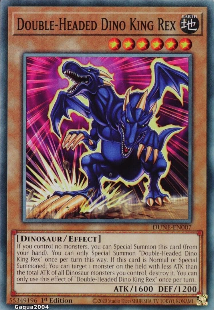 Double-Headed Dino King Rex 2023 Yu-Gi-Oh!