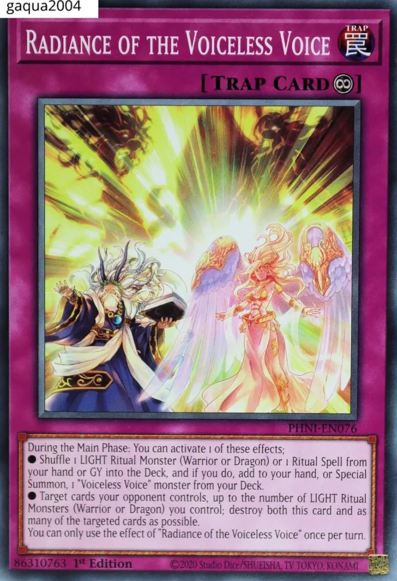 Radiance of the Voiceless Voice 2024 Yu-Gi-Oh!