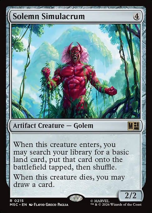 Solemn Simulacrum 2011 Magic: The Gathering