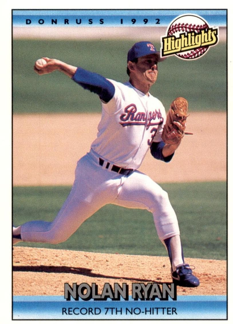 Nolan Ryan 1992 panini Donruss