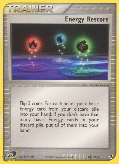 Energy Restore 2013 Pokemon Ruby & Sapphire Reverse Holo