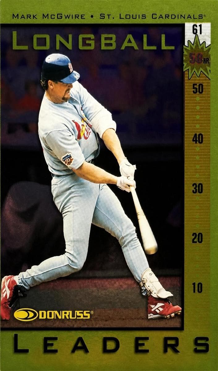 Mark McGwire 1998 panini Donruss