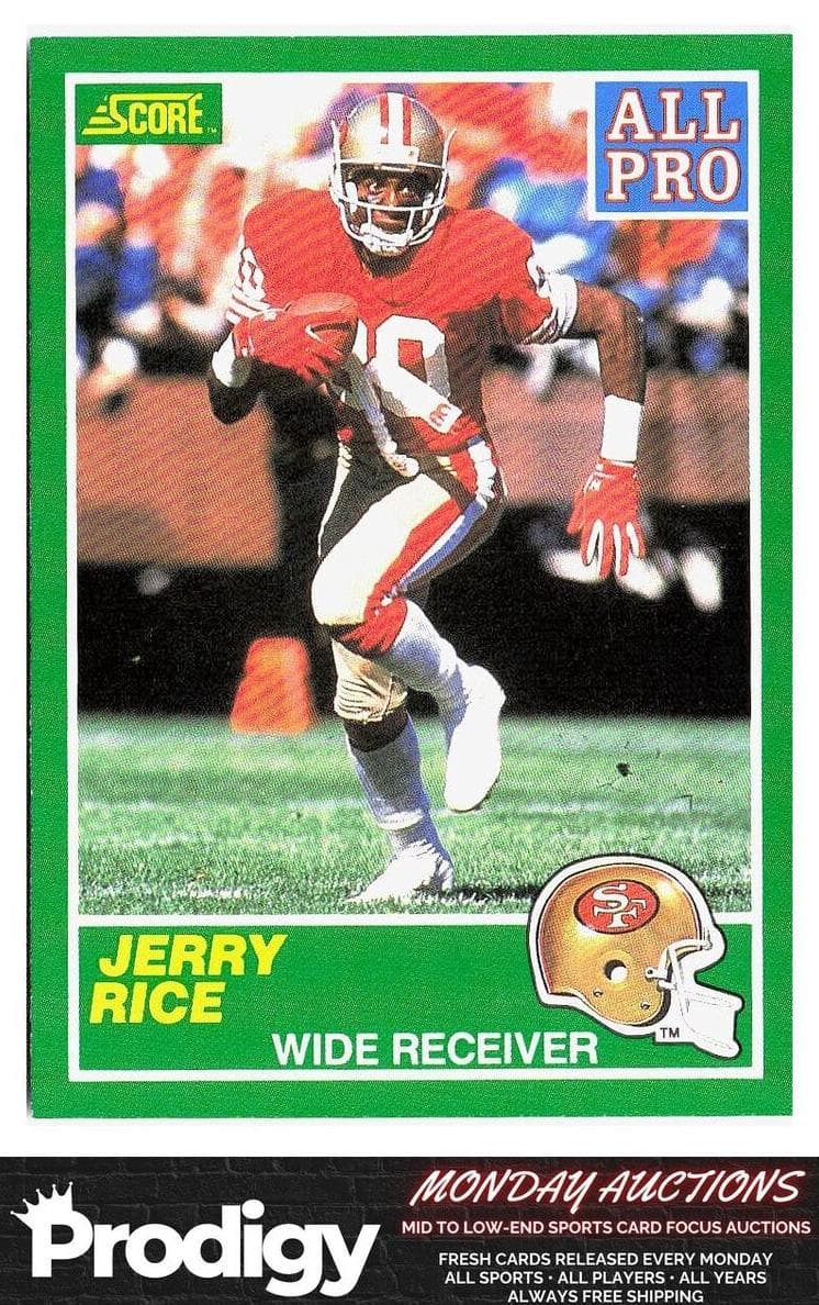 Jerry Rice 1989 panini Score