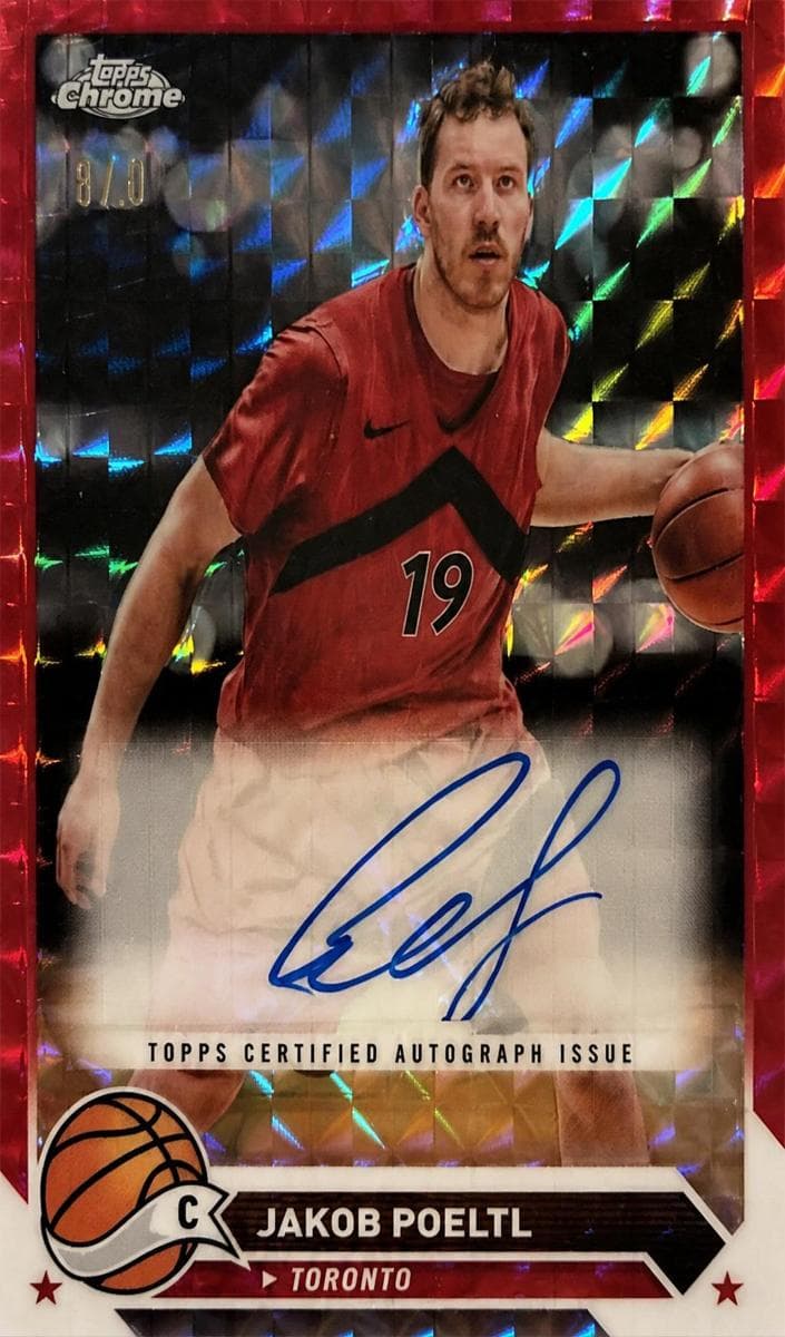 Jakob Poeltl trading card