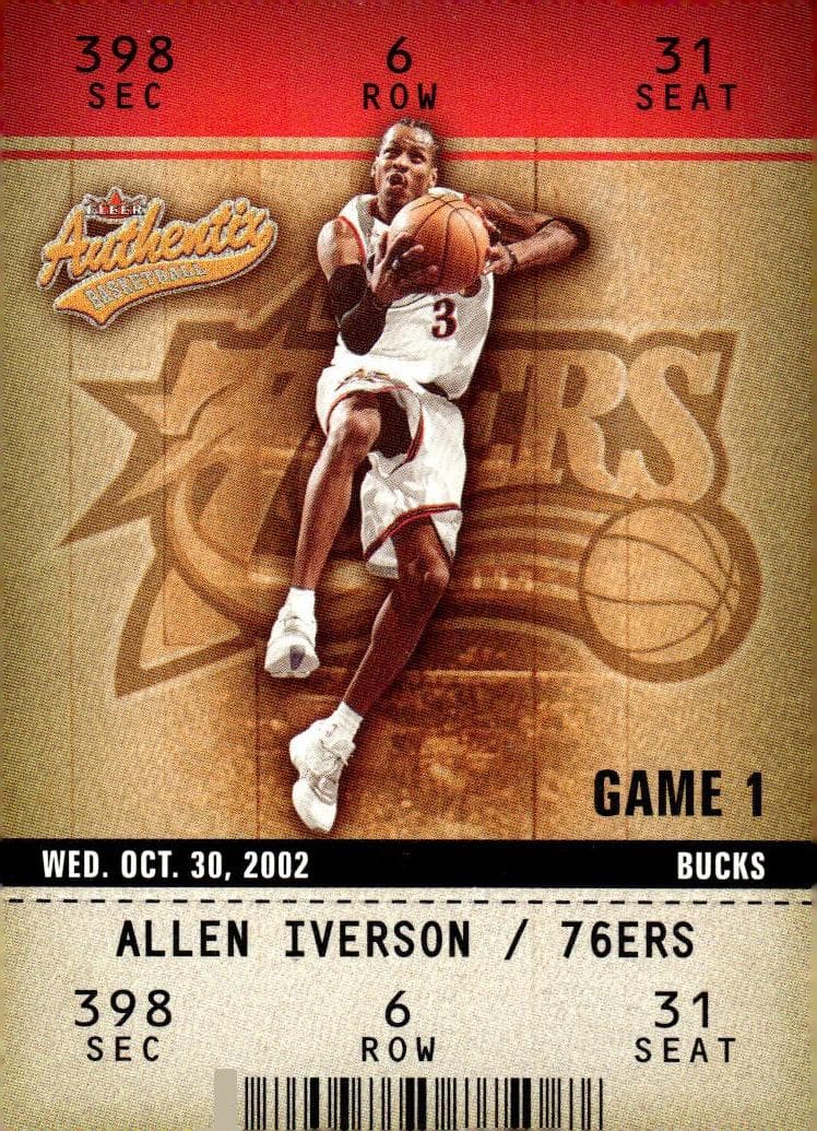 Allen Iverson 2002 fleer