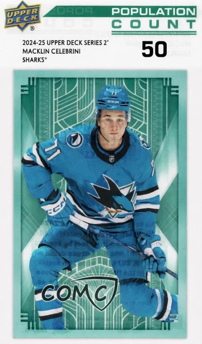 Macklin Celebrini 2024 upper-deck Upper Deck
