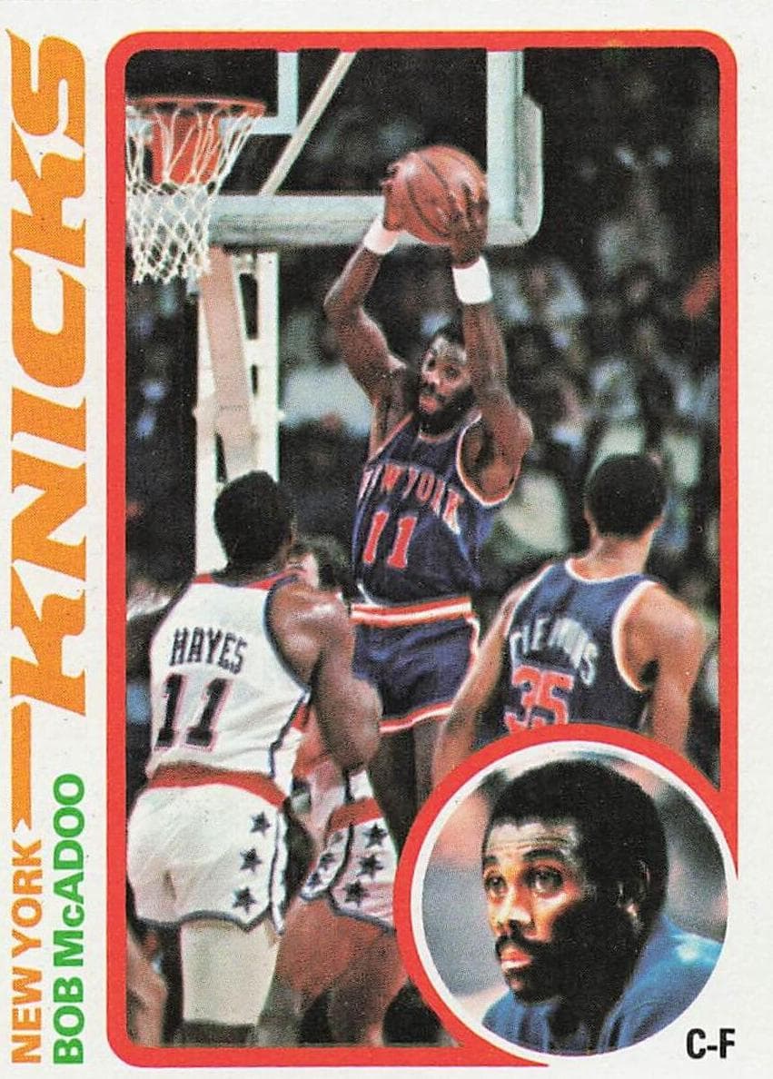 Bob McAdoo 1978 topps Topps