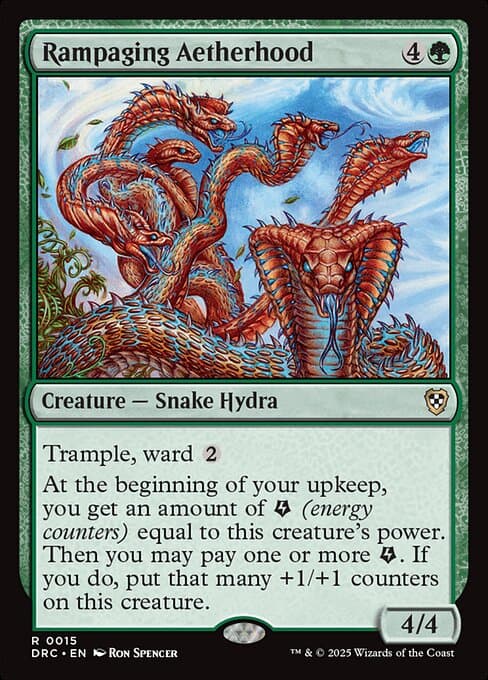 Rampaging Aetherhood 2025 Magic: The Gathering Aetherdrift Commander