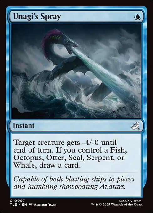 Unagi's Spray 2025 Magic: The Gathering Avatar: The Last Airbender Eternal