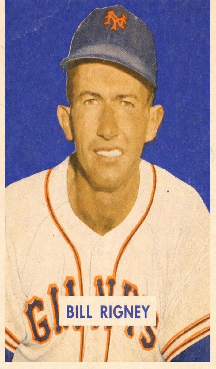 Bill Rigney 1949 bowman Bowman