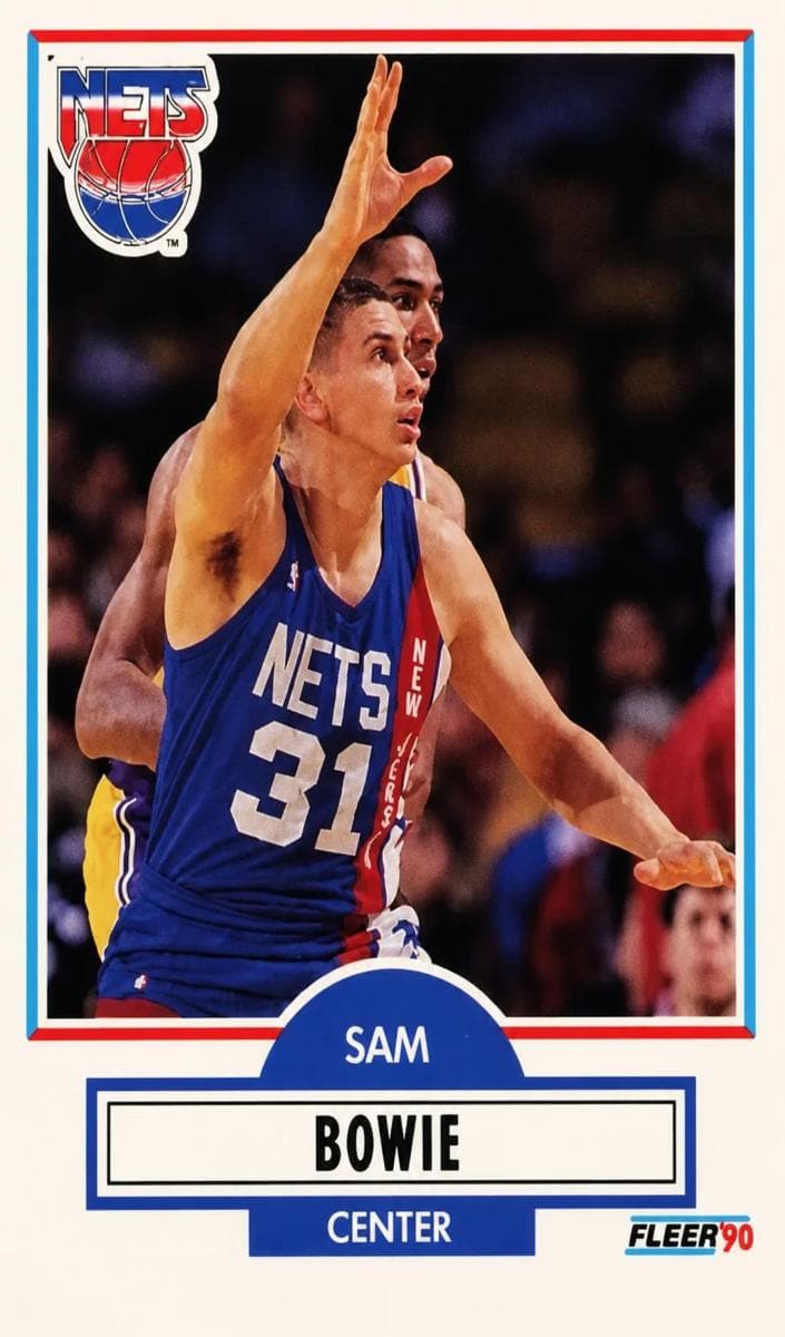 Sam Bowie trading card