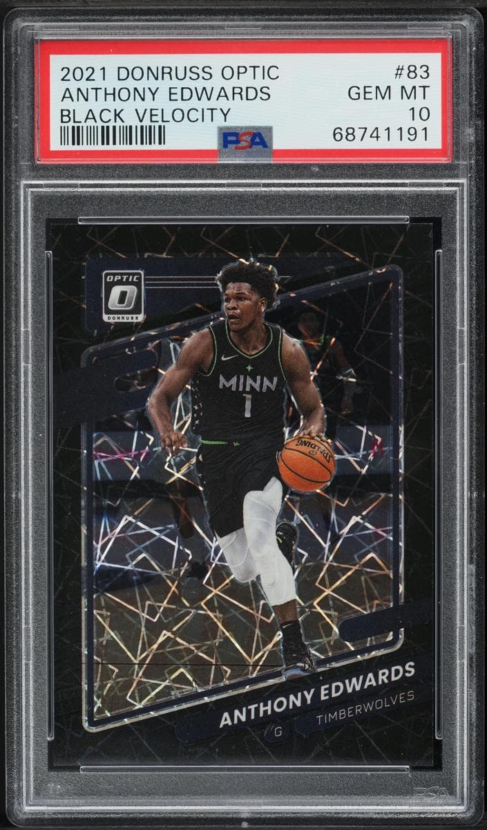 Anthony Edwards 2021 panini Donruss Optic