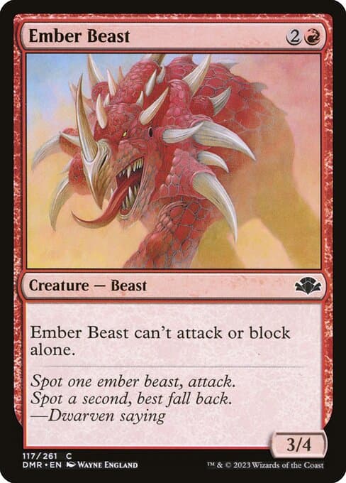 Ember Beast 2018 Magic: The Gathering Battlebond