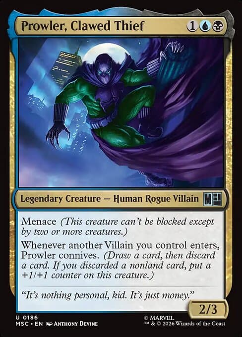 Prowler, Clawed Thief #138