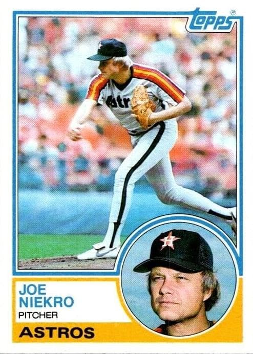 Joe Niekro trading card