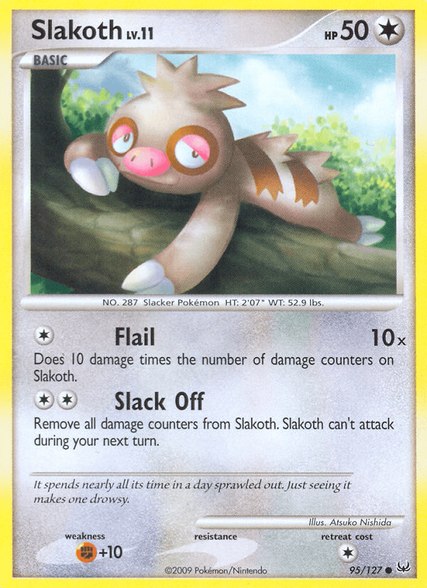 Slakoth 2009 Pokemon Platinum Reverse Holo