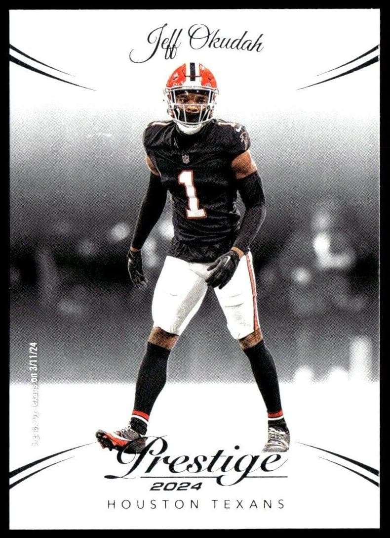Jeff Okudah trading card