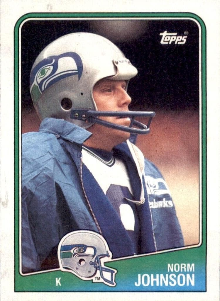 Norm Johnson trading card