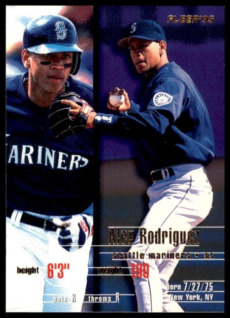 Alex Rodriguez 1995 fleer Update