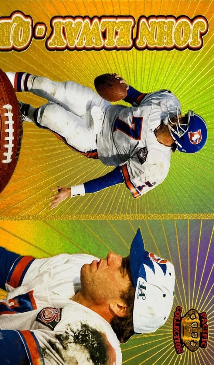 John Elway 1995 unknown Pacific Prisms Football Gold