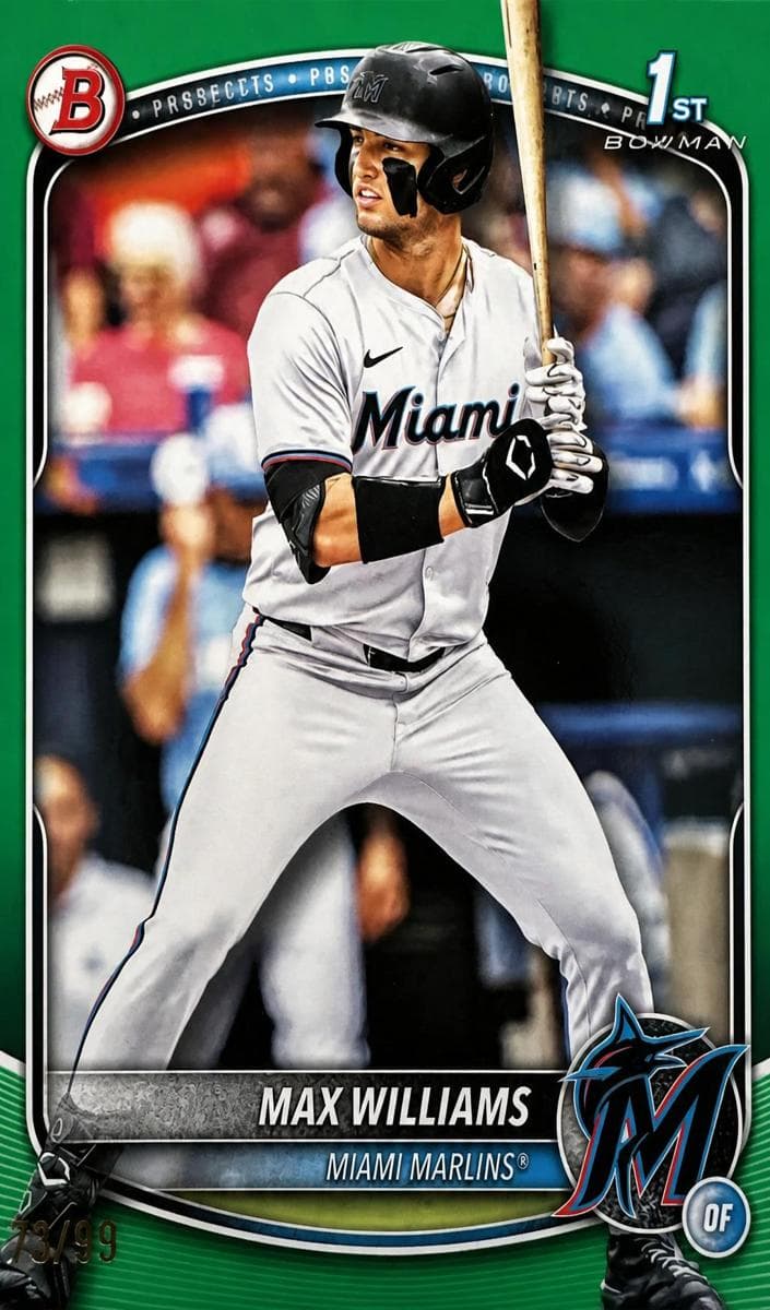 Max Williams trading card