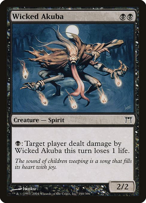 Wicked Akuba 2004 Magic: The Gathering Champions of Kamigawa