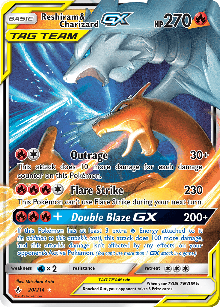 Reshiram & Charizard GX #20