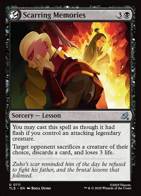 Scarring Memories 2025 Magic: The Gathering Avatar: The Last Airbender Eternal Foil