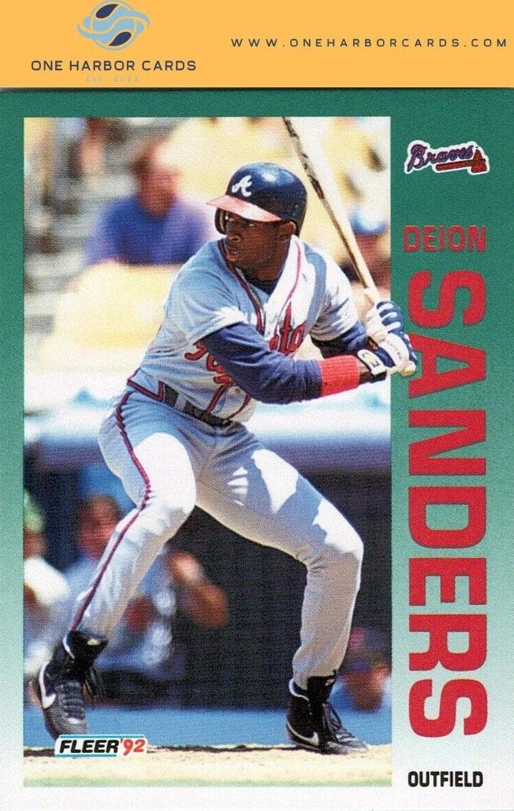 Deion Sanders 1992 fleer Fleer