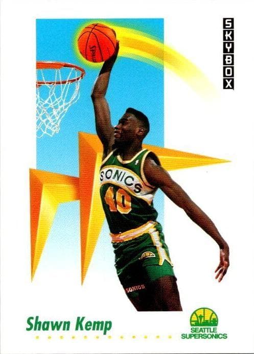 Shawn Kemp 1991 fleer SkyBox