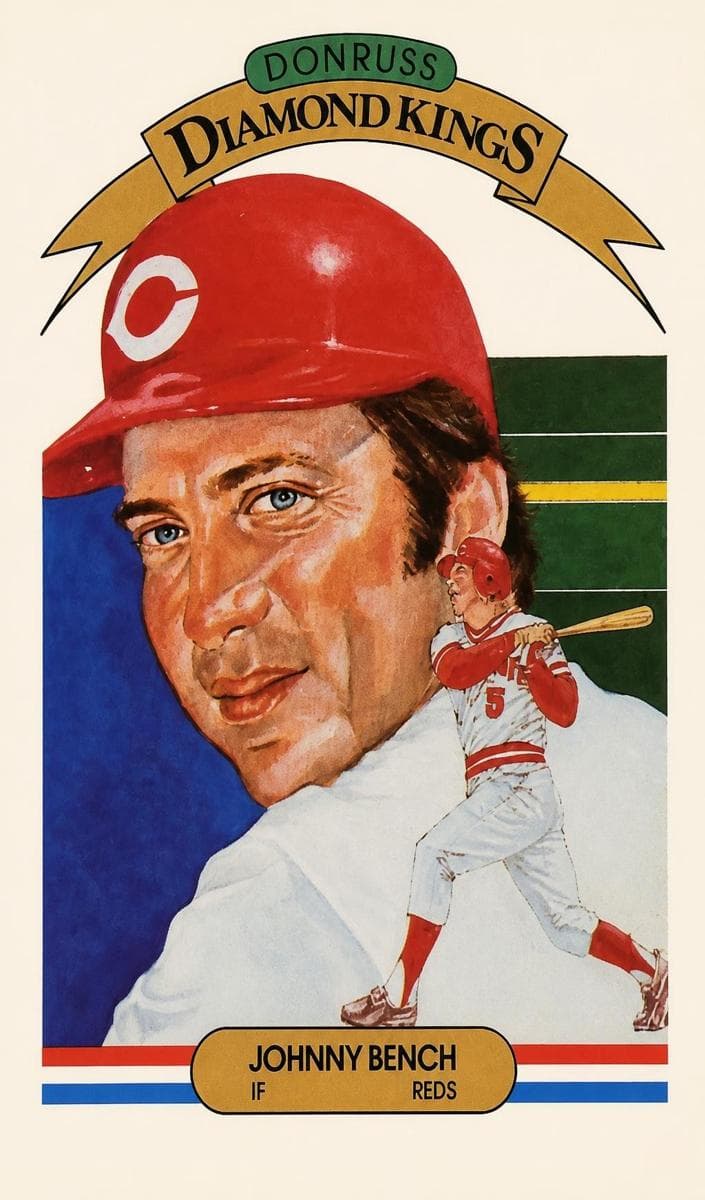 Johnny Bench 2001 panini Donruss