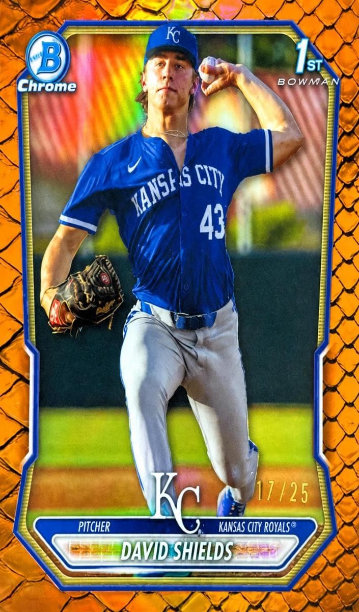 David Shields trading card
