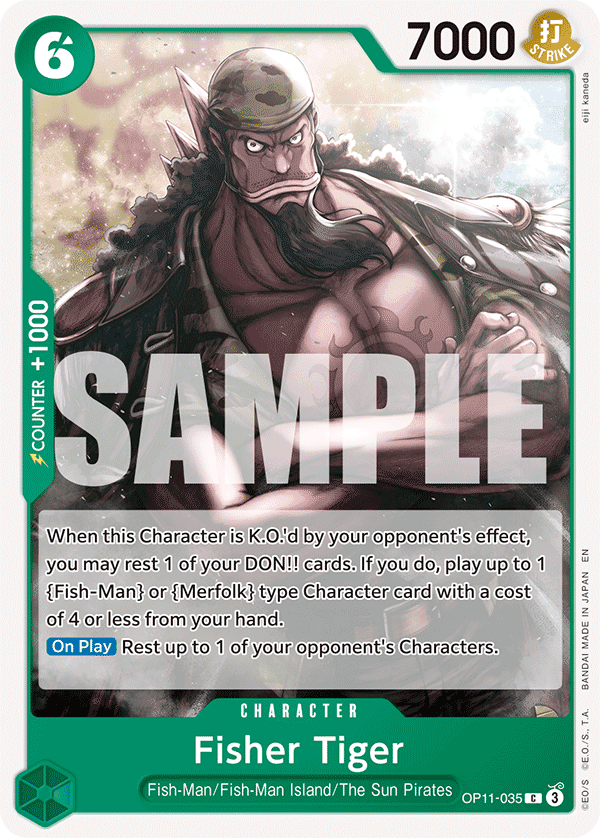 Fisher Tiger 2025 One Piece Japanese Fist of Divine Speed