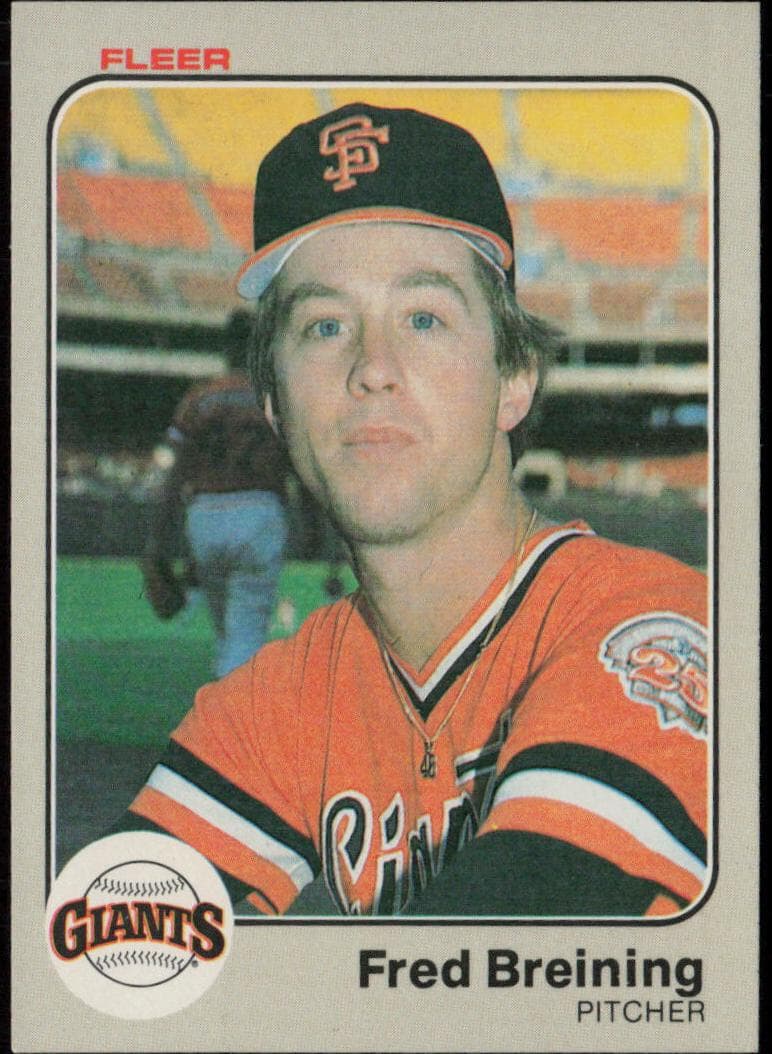 Fred Breining 1983 fleer Fleer