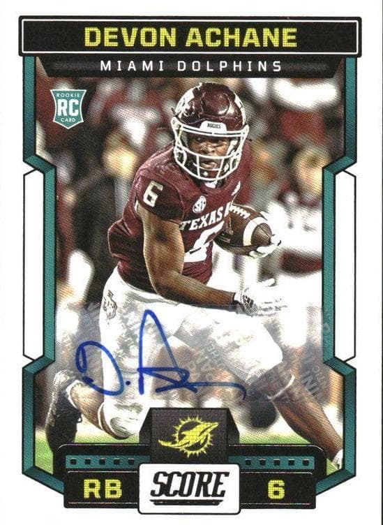 De'Von Achane 2023 panini Score