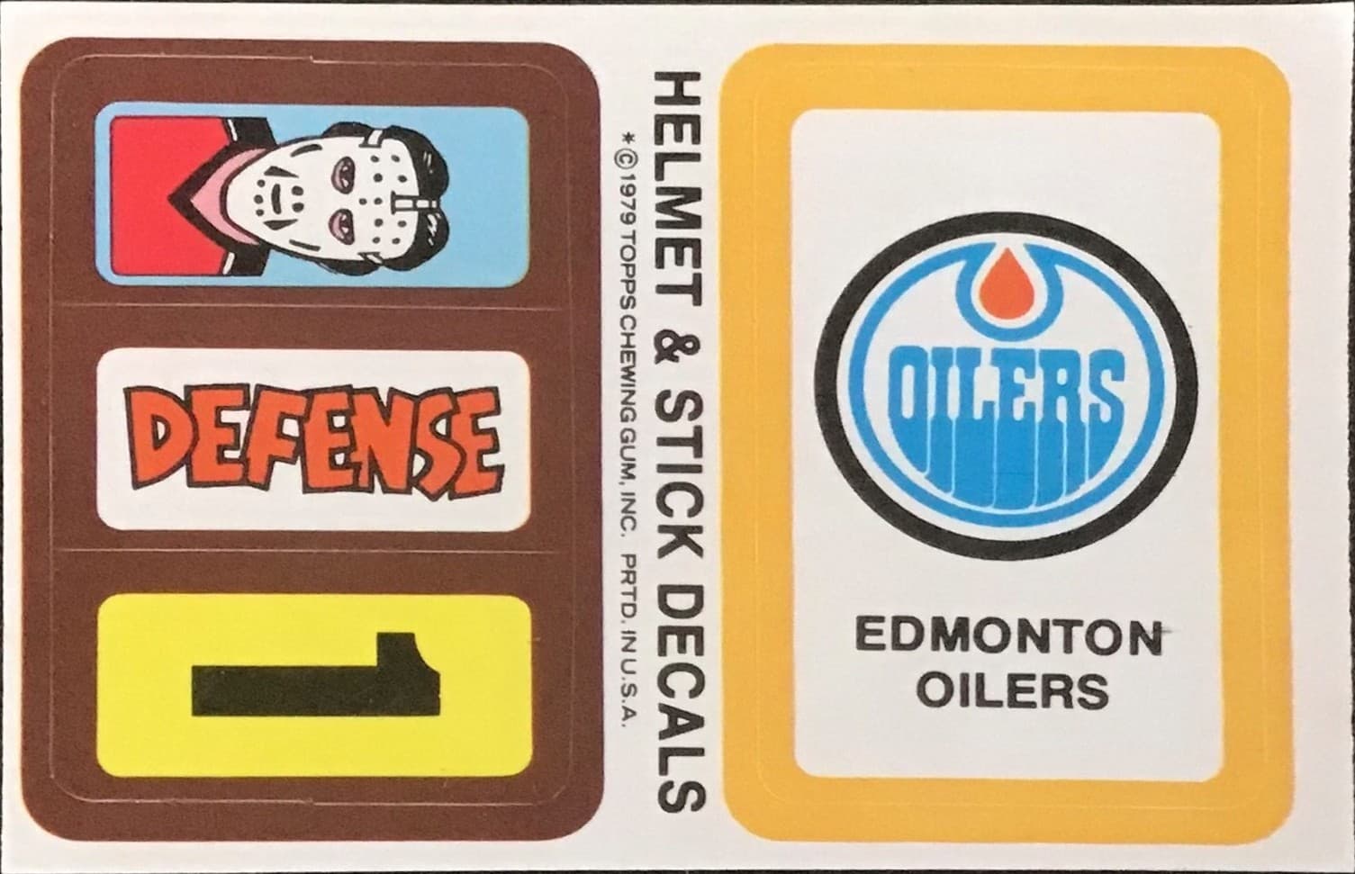 Hockey Helmet 1979 Topps