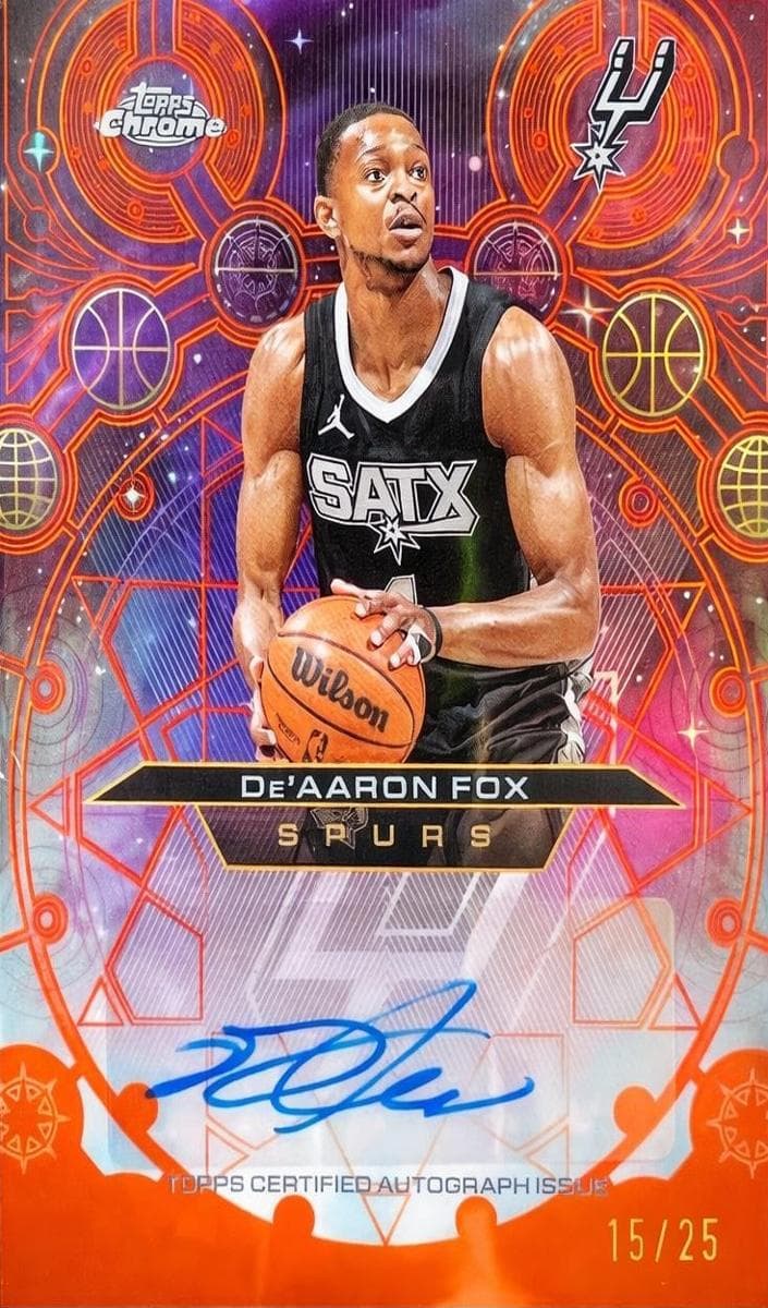De'Aaron Fox 2025 topps Topps Chrome