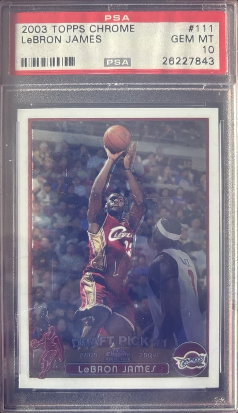 Bron James Cavs 2003 Topps Chrome
