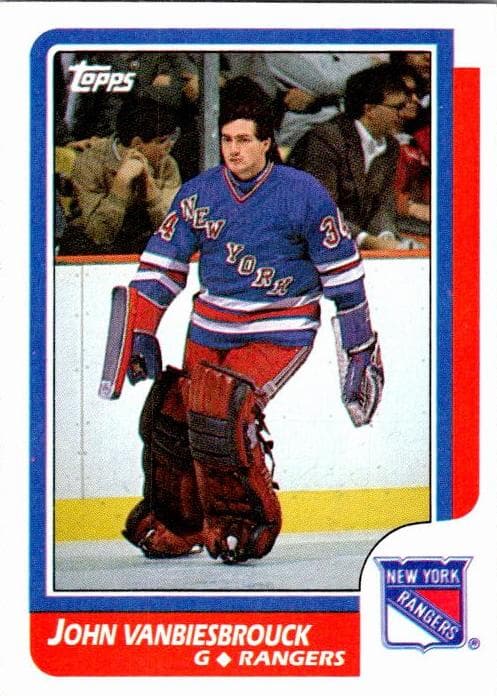John Vanbiesbrouck trading card