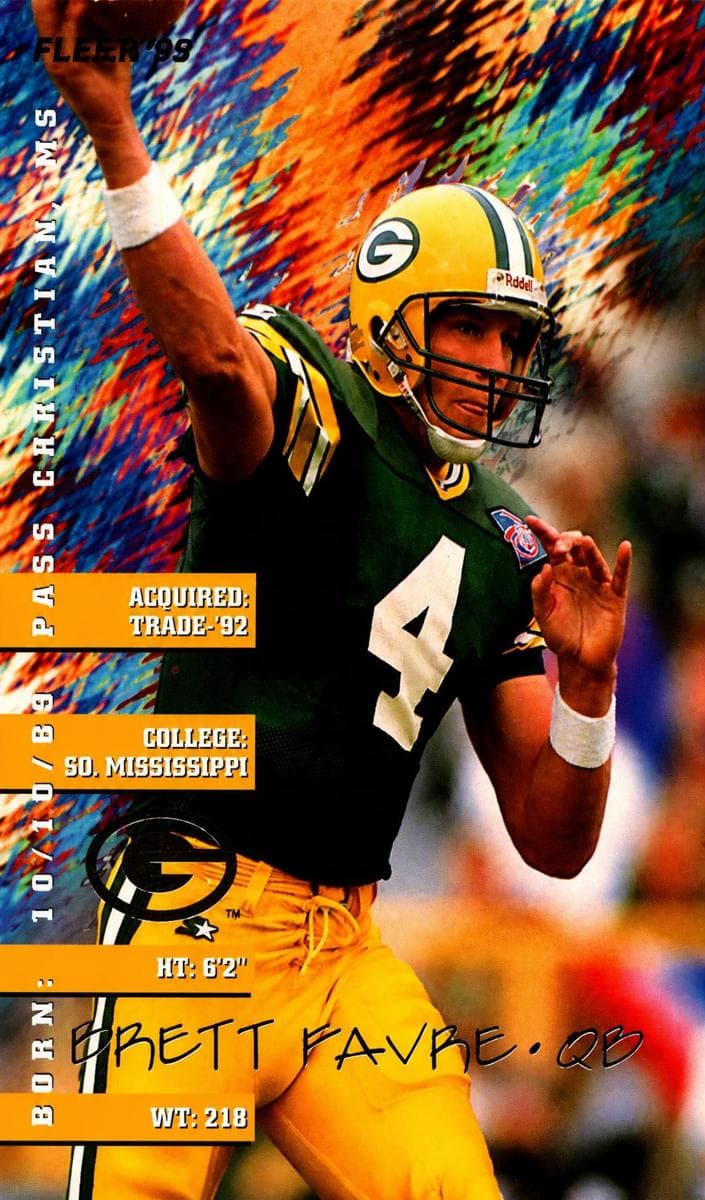 Brett Favre 1995 fleer