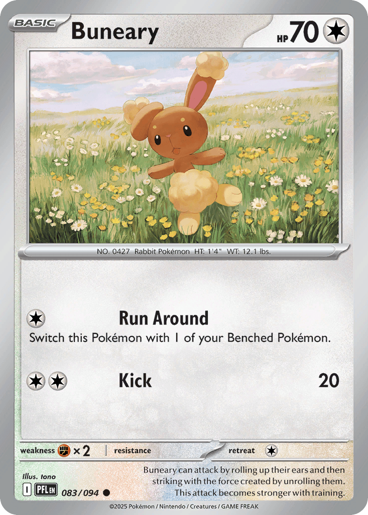 Buneary 2025 Pokemon Phantasmal Flames