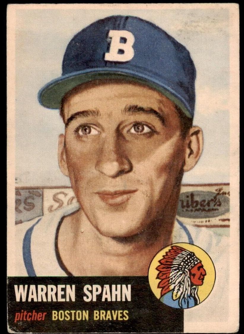 Warren Spahn 1953 topps Topps