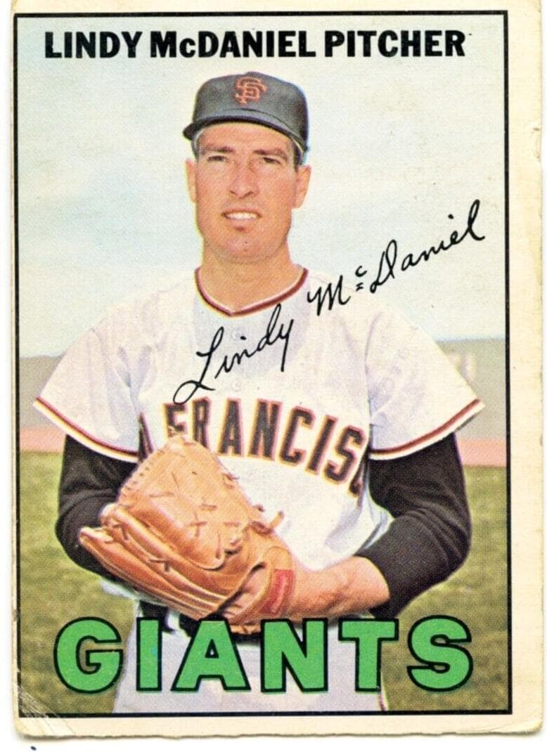 Lindy McDaniel 1967 topps Topps